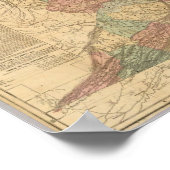 ロイドのバージニア州公式地図 ポスター (角)