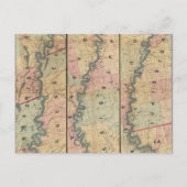 ロイドのミシシッピ川下流の地図 ポストカード (正面)