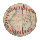 ロイドの下部ミシシッピ川の地図 野球ボール (正面左)