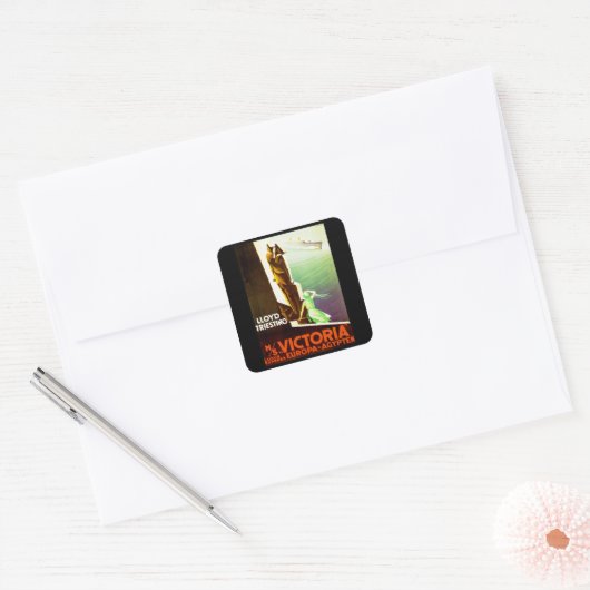 ロイド・トリエスティノさんヴィクトリア スクエアシール (封筒)