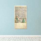 ロイページの文字とイラストレーション キャンバスプリント (インサイチュ (ウッドフロア))