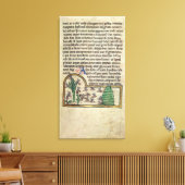 ロイページの文字とイラストレーション キャンバスプリント (インサイチュ (リビング))