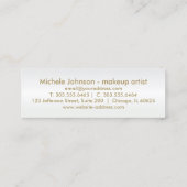 ロイヤリティのパンチカード-そうピンクのグリッターおよび白3 ロイヤリティカード (裏面)