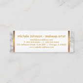 ロイヤリティのパンチカード-グリッターおよび大理石は上がりました ロイヤリティカード (裏面)