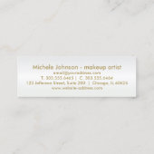 ロイヤリティのパンチカード-ピンクのグリッター ロイヤリティカード (裏面)