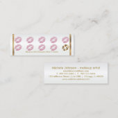 ロイヤリティのパンチカード-ピンクのグリッター ロイヤリティカード (正面/裏面)