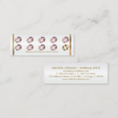 ロイヤリティのパンチカード-挨りだらけのバラのグリッターの唇 ロイヤリティカード (正面/裏面)