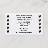 ロイヤリティのビリヤードの穿孔器8の球8のビリヤード場カード ロイヤリティカード (正面)