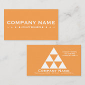 ロイヤリティのピラミッドのスタンプカード(カスタマイズ可能な色) ロイヤリティカード (正面/裏面)