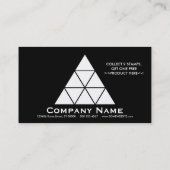 ロイヤリティのピラミッドのパンチカード(カスタマイズ可能な色) ロイヤリティカード (裏面)