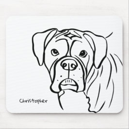 ロイヤリティのライン：ボクサー仲間 マウスパッド