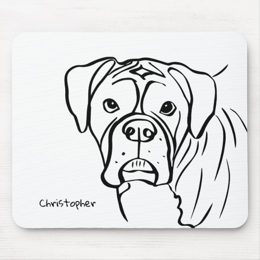 ロイヤリティのライン：ボクサー仲間 マウスパッド (正面)