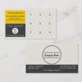 ロイヤリティの名刺のスタンプカード ロイヤリティカード (正面/裏面)