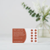 ロイヤリティの名刺のパンチカード ロイヤリティカード (スタンド正面)