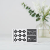 ロイヤリティの名刺のパンチカード ロイヤリティカード (スタンド正面)