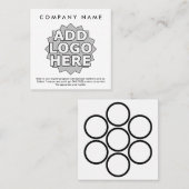 ロイヤリティの報酬の正方形を一周します ロイヤリティカード (正面/裏面)