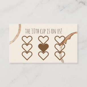 ロイヤリティはカードcoffeeshopのカフェに報酬を与えます 名刺