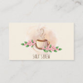 ロイヤリティはカードcoffeeshopのカフェに報酬を与えます 名刺 (裏面)