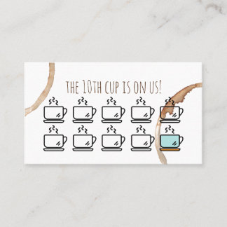 ロイヤリティはカードcoffeeshopのカフェに報酬を与えます 名刺