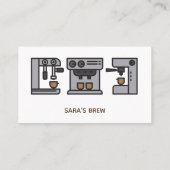 ロイヤリティはカードcoffeeshopのカフェに報酬を与えます 名刺 (裏面)