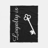 ロイヤリティは主毛布です フリースブランケット (正面)