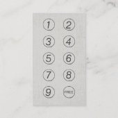 ロイヤリティは|の金ゴールドのはすヨガの黙想のマッサージを梳きます ロイヤリティカード (裏面)