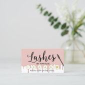 ロイヤリティを滴らせる鞭のメーキャップアーティストのばら色の金ゴールド ロイヤリティカード (スタンド正面)