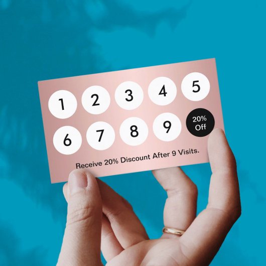 ロイヤリティカモダンードフォイルバラ金ゴールド美しいサロン ロイヤリティカード