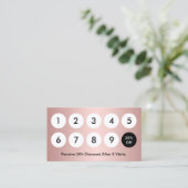 ロイヤリティカモダンードフォイルバラ金ゴールド美しいサロン ロイヤリティカード (スタンド正面)