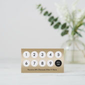 ロイヤリティカモダンードフォイル金ゴールド美しいサロン ロイヤリティカード (スタンド正面)