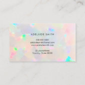 ロイヤリティカードのオパール生地 名刺 (裏面)