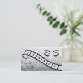 ロイヤリティカードのキラキラのフィルムストリップのまつげ眉 ロイヤリティカード (スタンド正面)