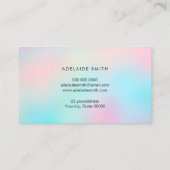 ロイヤリティカードのパステル色 名刺 (裏面)