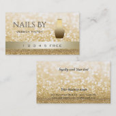 ロイヤリティカードの輝く《写真》ぼけ味明るい爪、 ネイルポーランド ロイヤリティカード (正面/裏面)