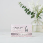 ロイヤリティカードの輝く《写真》ぼけ味明るい爪、 ネイルポーランド ロイヤリティカード (スタンド正面)