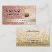 ロイヤリティカードの輝く《写真》ぼけ味明るい爪、 ネイルポーランド ロイヤリティカード (正面/裏面)