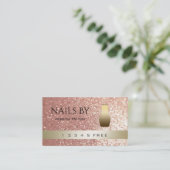 ロイヤリティカードの輝く《写真》ぼけ味明るい爪、 ネイルポーランド ロイヤリティカード (スタンド正面)