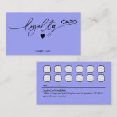 ロイヤリティカードの顧客保持戦略 名刺 (正面/裏面)