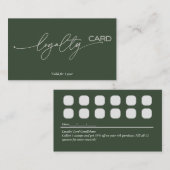 ロイヤリティカードの顧客保持戦略 名刺 (正面/裏面)