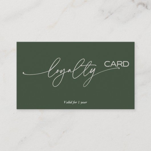ロイヤリティカードの顧客保持戦略 名刺 (正面)