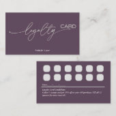 ロイヤリティカードの顧客保持戦略 名刺 (正面/裏面)