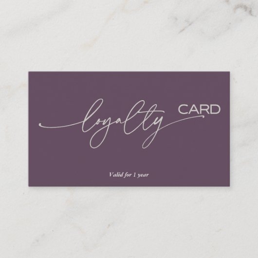 ロイヤリティカードの顧客保持戦略 名刺 (正面)