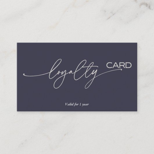 ロイヤリティカードの顧客保持戦略 名刺 (正面)