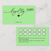 ロイヤリティカードの顧客保持戦略 名刺 (正面/裏面)