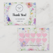 ロイヤリティカードの顧客保持戦略 名刺 (正面/裏面)