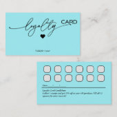 ロイヤリティカードの顧客保持戦略 名刺 (正面/裏面)