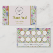 ロイヤリティカードの顧客保持戦略 名刺 (正面/裏面)