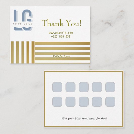 ロイヤリティカードの顧客保持戦略 名刺 (正面/裏面)