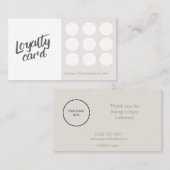 ロイヤリティカードの顧客保持戦略 名刺 (正面/裏面)