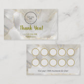 ロイヤリティカードの顧客保持戦略 名刺 (正面/裏面)